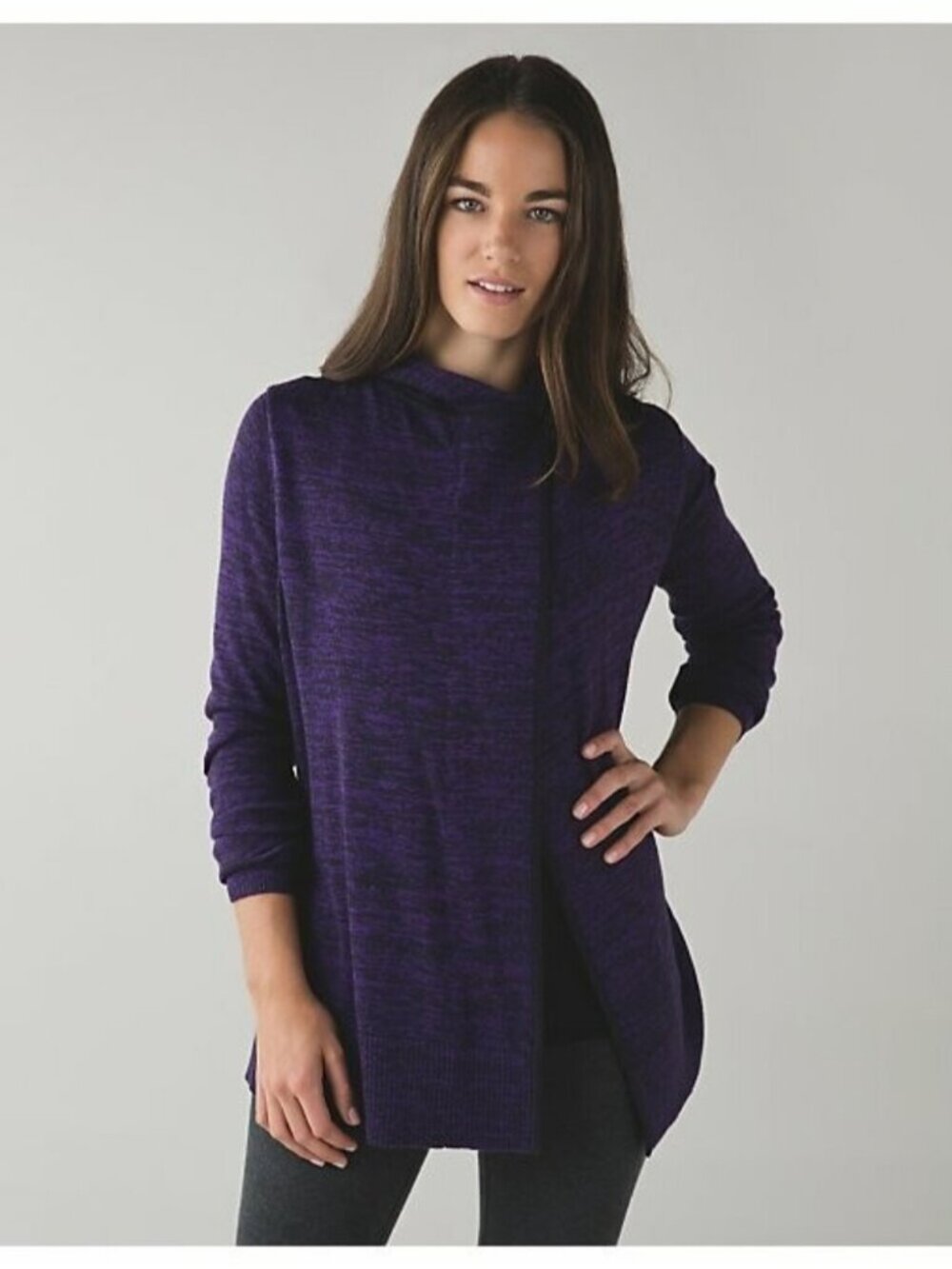 Lululemon Peace Of Mind Wrap size 6 Black Grape / Swan Tender Violet Purple